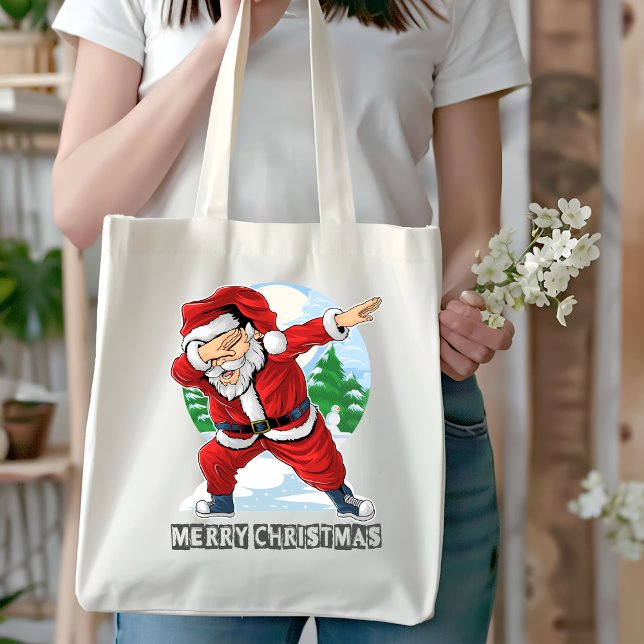 Bolso De Tela Santa Claus Dabbing Dance Tote Bag (Subido por el creador)