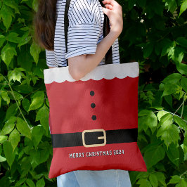 Bolso De Tela Santa Claus Feliz Navidad