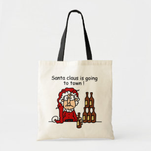 Bolso De Tela Santa Claus va a la ciudad