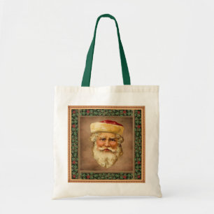 Bolso De Tela Santa Claus Vintage