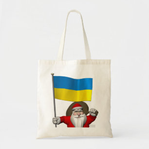 Bolso De Tela Santa Claus With Ensign Of The Ukraine