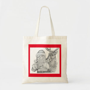 Bolso De Tela Santa Claus y los renos