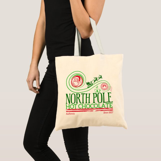 Bolso De Tela Santa Cláusula Polo Norte Chocolate caliente (Anverso (producto))