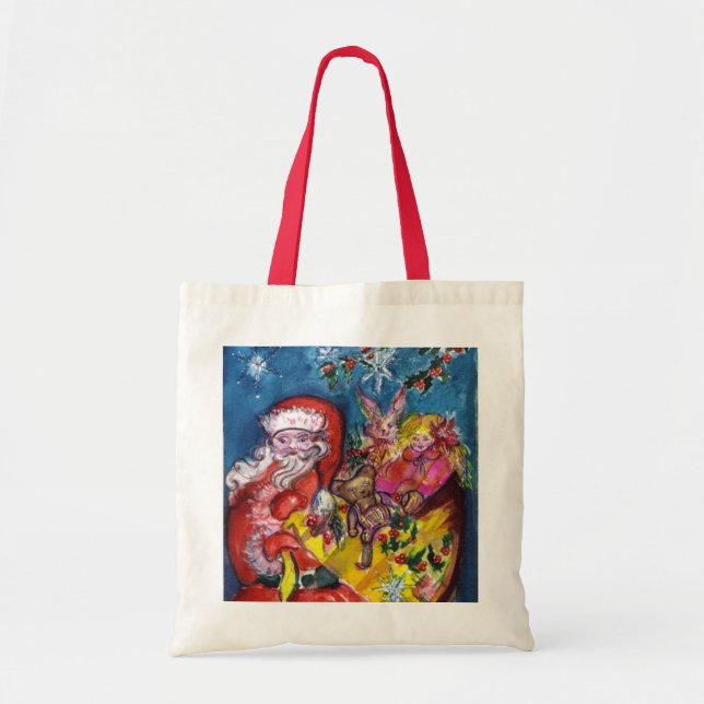 Bolso De Tela Santa con los regalos (Frente)