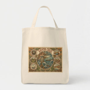 Bolso De Tela Santa Cruz California Art‑Nouveau Costa