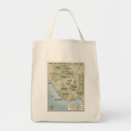Bolso De Tela Santa Cruz California Trail Map Redwood & Coastal 