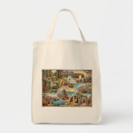 Bolso De Tela Santa Cruz Vibe Map – Cultural Coastal Art Print