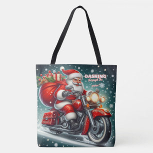 Bolso De Tela Santa en motocicleta