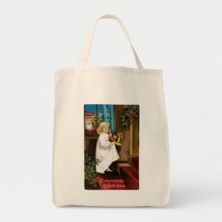 Bolso De Tela Santa está en la ventana