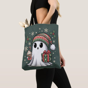 Bolso De Tela Santa Fantasma Fiesta de Navidad Xmas Halloween Fa