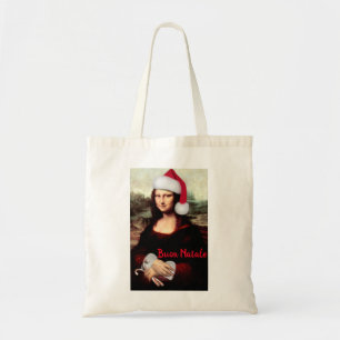 Bolso De Tela Santa Hat, Navidades de Mona Lisa