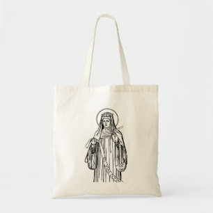 Bolso De Tela Santa Hildegarda de Bingen Mística Medieval