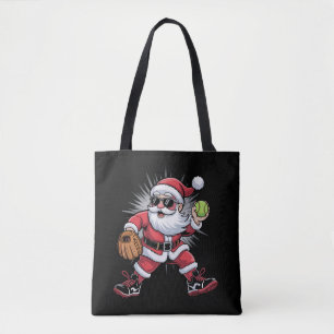 Bolso De Tela Santa jugando softball como lanzador Deportes de N