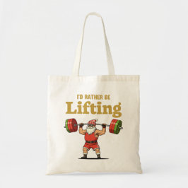 Bolso De Tela Santa Levantando Pesas