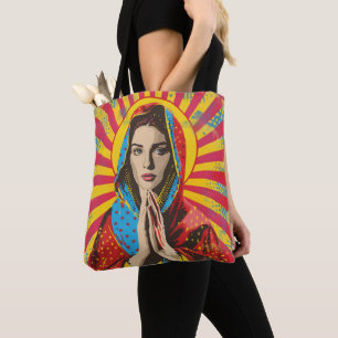 Bolso De Tela Santa María Religión Pop Art