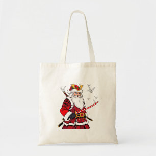 Bolso De Tela Santa Navidad Santa Claus Arte Japonés Samurái 