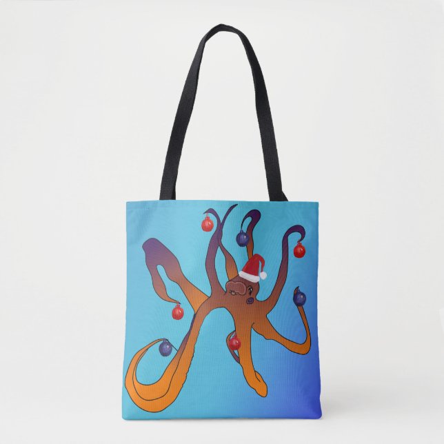 Bolso De Tela Santa Octopus (Anverso)
