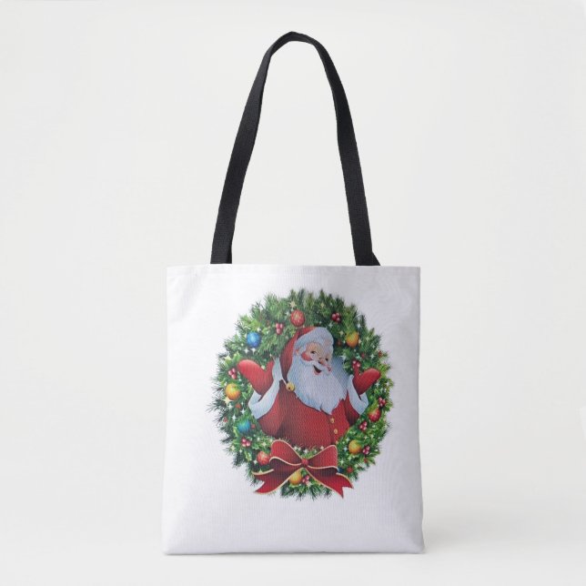 Bolso De Tela Santa Tote Bags (Anverso)