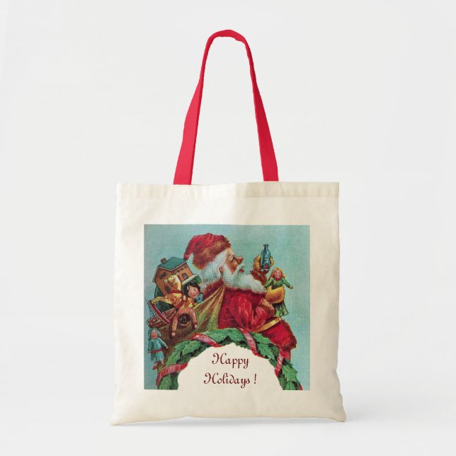 BOLSO DE TELA SANTA VINTAGE (Frente)