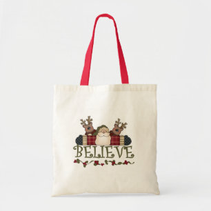 Bolso De Tela Santa y los renos creen