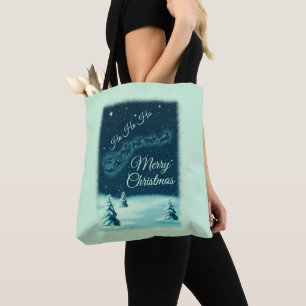 Bolso De Tela Santa y sus Navidades de renos
