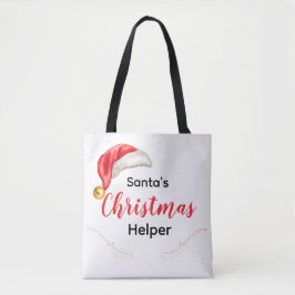 Bolso De Tela Santa's Christmas Helper Customizable Tote Bag