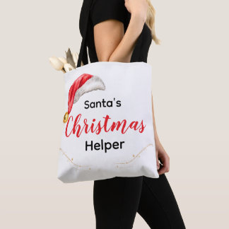 Bolso De Tela Santa's Christmas Helper Customizable Tote Bag