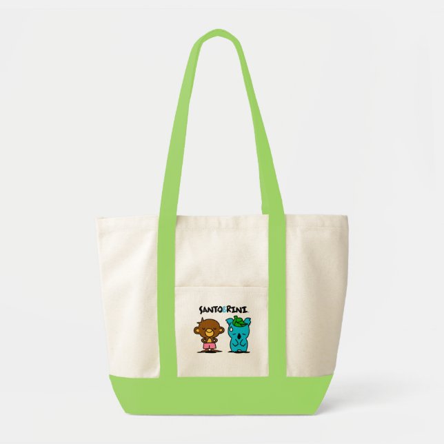 Bolso De Tela Santo y Mini-Tote de Rini (Frente)