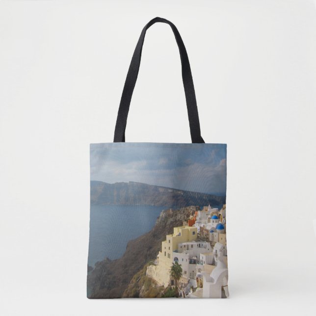 Bolso De Tela Santorini al atardecer (Anverso)