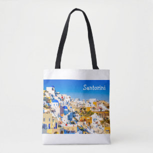 Bolso De Tela Santorini Grecia