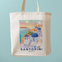 Bolso De Tela Santorini Grecia Europa Destino de arte