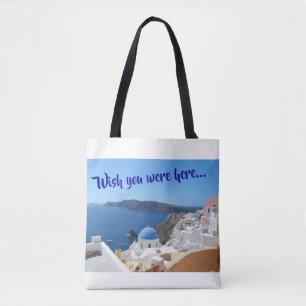 Bolso De Tela Santorini Tote Bag