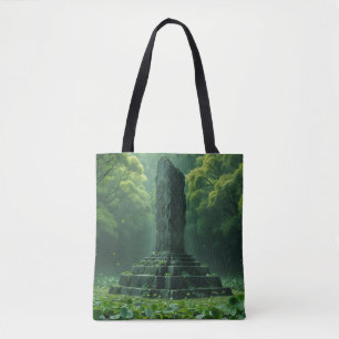 Bolso De Tela Santuario del campo verde de los encantos