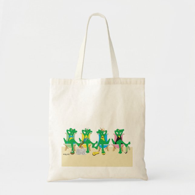 Bolso De Tela Sarasota Alligator Beach Bag (Frente)