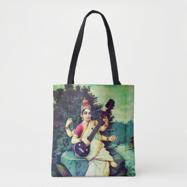 Bolso De Tela Saraswati (Anverso)