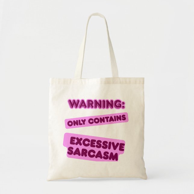 Bolso De Tela Sarcasmo excesivo (Frente)
