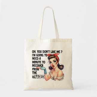 Bolso De Tela Sarcástica Cita Regalo Para Su Diseño Retro
