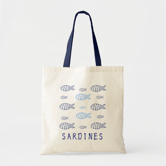 Bolso De Tela Sardinas (Frente)