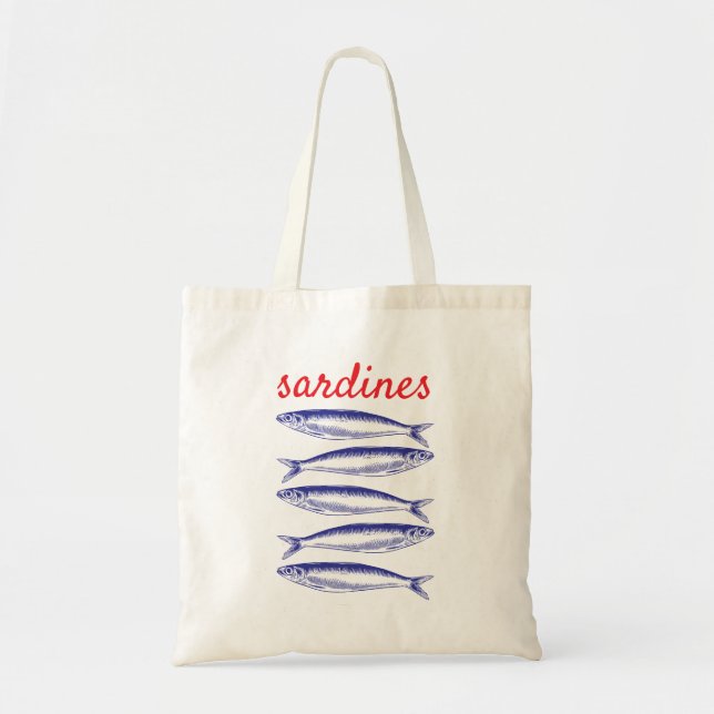 Bolso De Tela Sardinas (Frente)