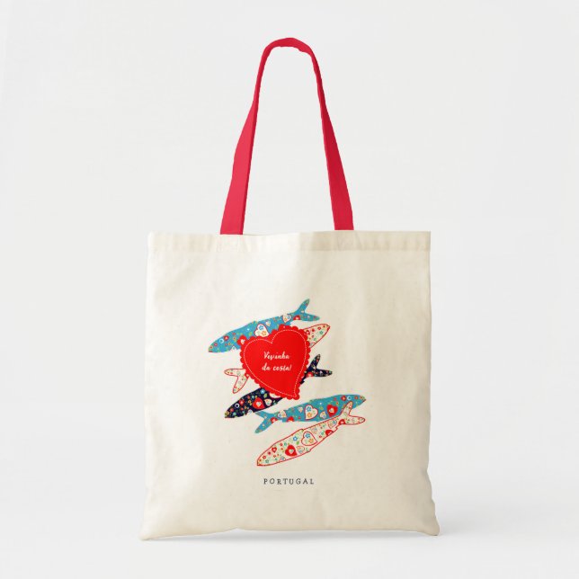 Bolso De Tela Sardinas de Portugal (Frente)
