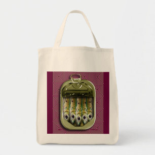 Bolso De Tela sardinas en el rosa