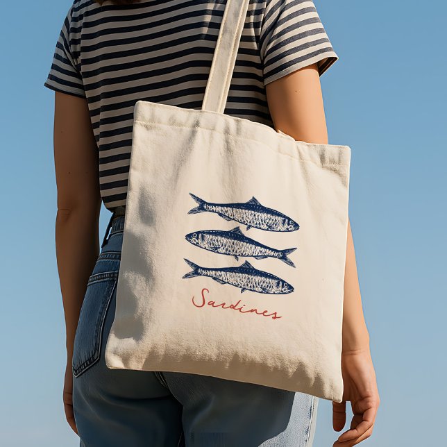 Bolso De Tela Sardinas Fisherman Costa Estética (Subido por el creador)