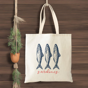 Bolso De Tela Sardinas, mercado pesquero Tote Bag