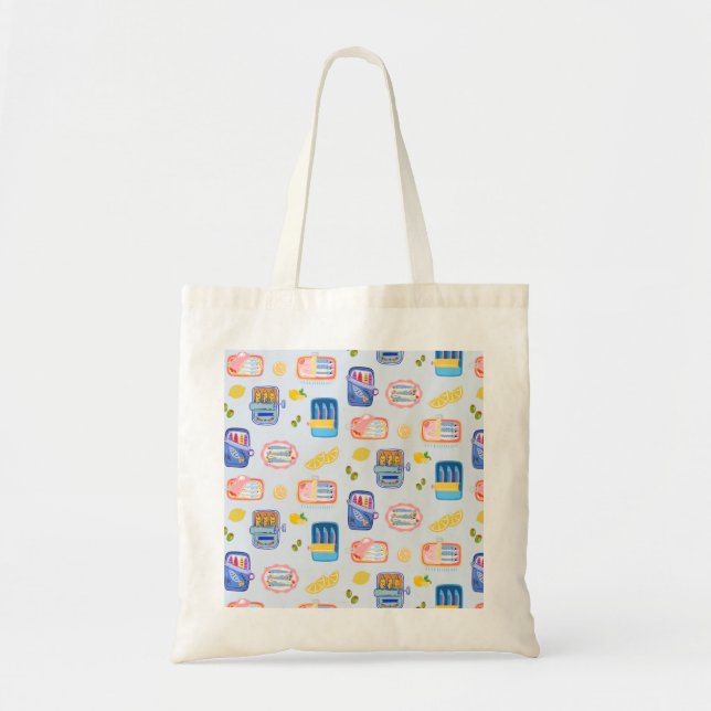 Bolso De Tela Sardinas y Limones (Frente)