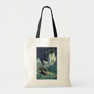 Bolso De Tela Sargazo Mar Grim Reaper y Hundimiento de Titanic