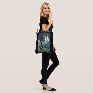 Bolso De Tela Sargazo Mar Grim Reaper y Hundimiento de Titanic