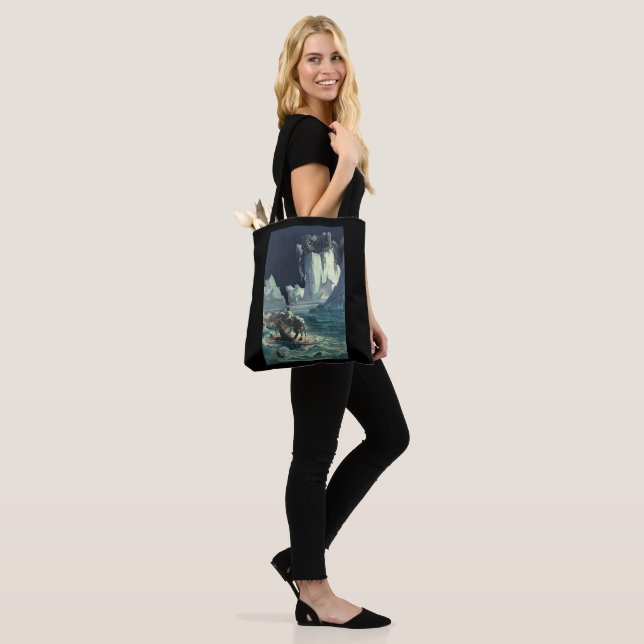 Bolso De Tela Sargazo Mar Grim Reaper y Hundimiento de Titanic (Puesto)