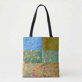 Bolso De Tela sari de arte abstracto como patchwork