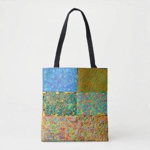 Bolso De Tela sari de arte abstracto como patchwork