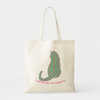 Bolso De Tela Sashiko cat, 刺し子風猫